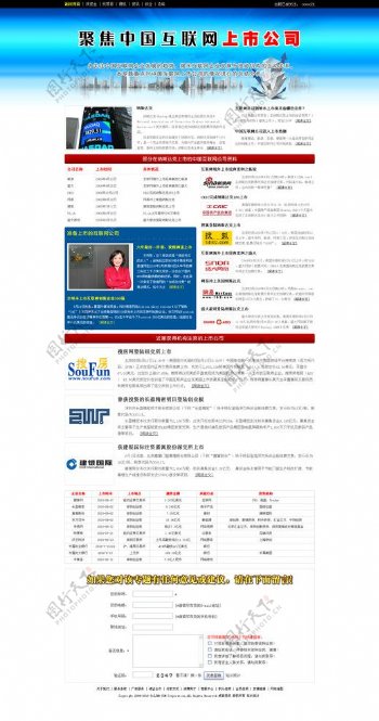 51资金项目网专题之中国互联网上市公司概况分析图片