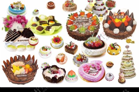 多种蛋糕图片