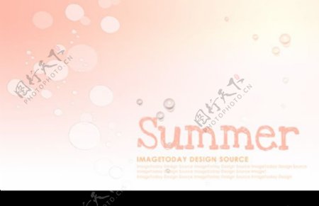 韩国风格夏日背景封面图片