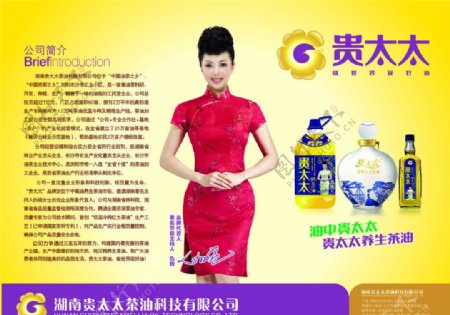 湖南贵太太茶籽油广告图片