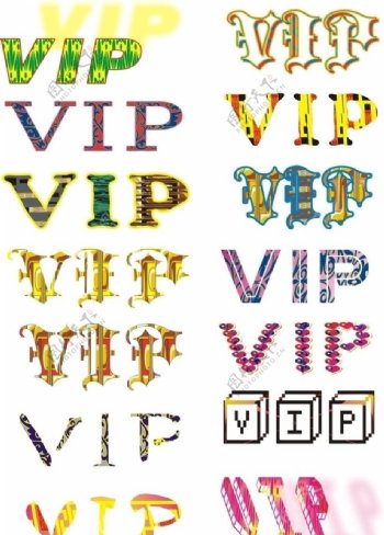 VIP字样图片