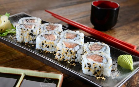 诱人的日本寿司美食高清图片