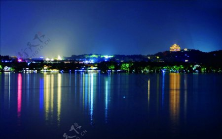 杭州西湖西湖夜景