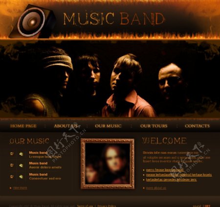 国外乐队音乐制作网页设计