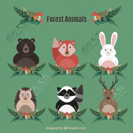 森林动物图标