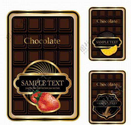 巧克力标签贴纸