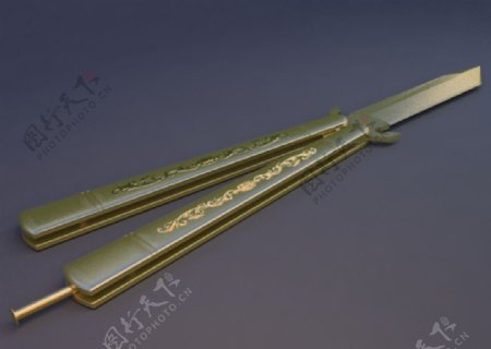 黄金蝴蝶刀3dmax模型