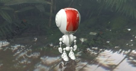 精致机器人maya3d渲染模型