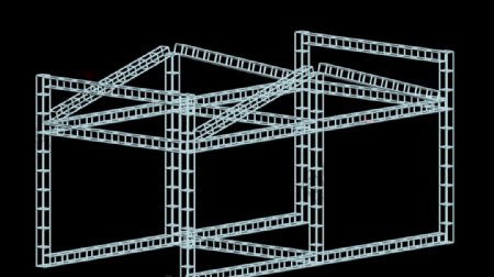 8米店铺桁架结构图