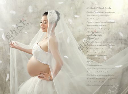 孕期写真大肚子孕妇照