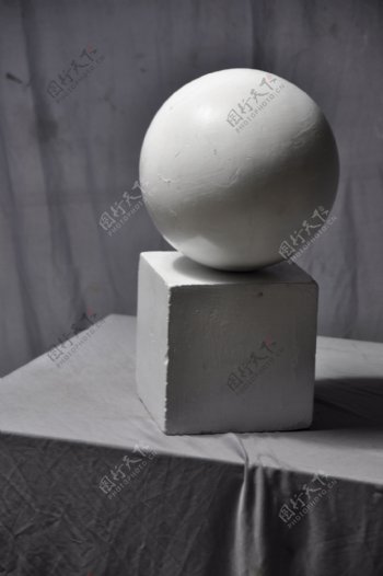 石膏球体正方体