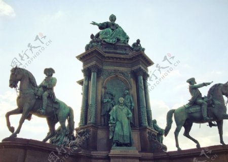 玛丽娅183特蕾莎广场雕像