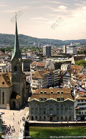 瑞士城市风光