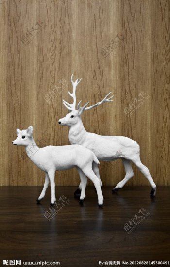 两只鹿圣诞鹿
