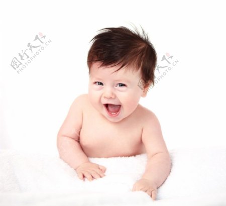 开心的婴儿图片