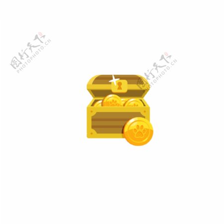 黄金宝箱图标设计