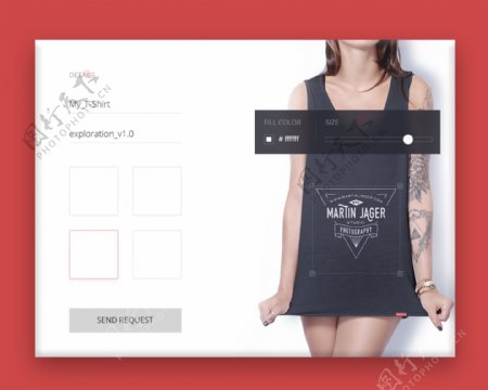 T恤的创造者网页网页UI设计素材
