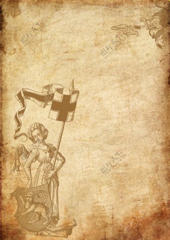 中世纪复古信纸
