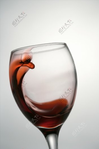 波浪图形红酒图片