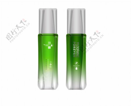 绿色玻璃瓶化妆瓶