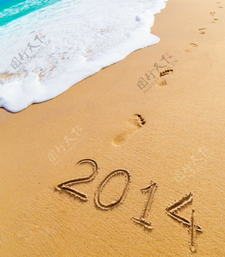 2014沙滩背景图片