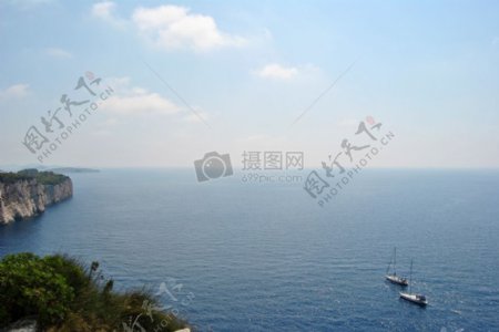 海风景自然天空水船船