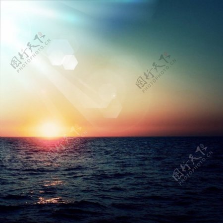 海边夕阳主图背景