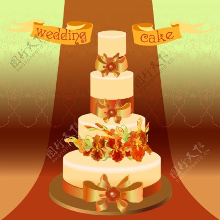 四层结婚蛋糕