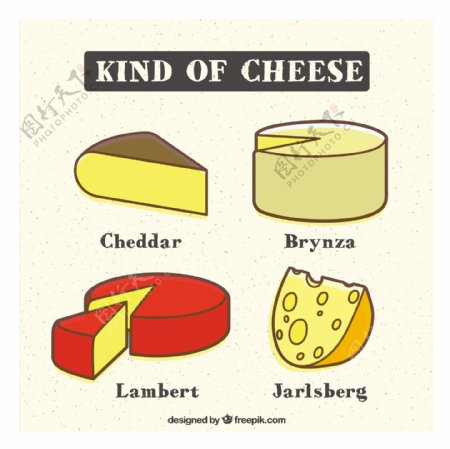 各种各样的奶酪
