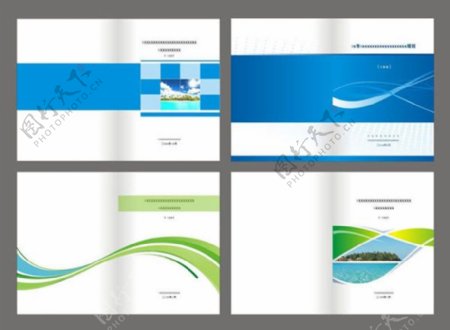 简洁企业画册封面设计模板cdr素材