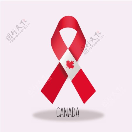 加拿大国旗丝带设计