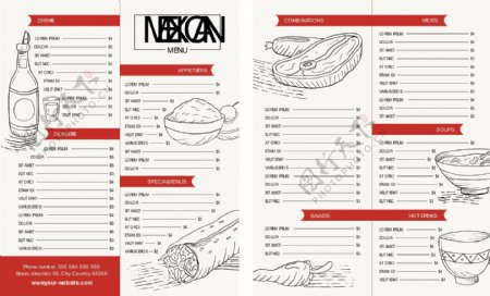 墨西哥餐厅菜单与概述插图