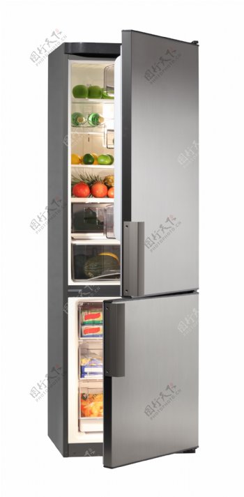 装满食物的冰箱图片