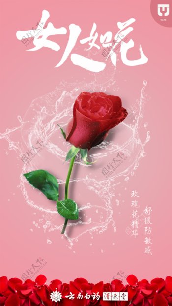 玫瑰海报