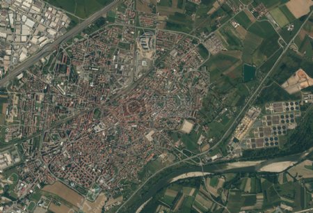 卫星下的城市照片