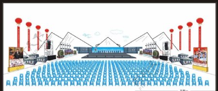 2016藏博会舞台效果图
