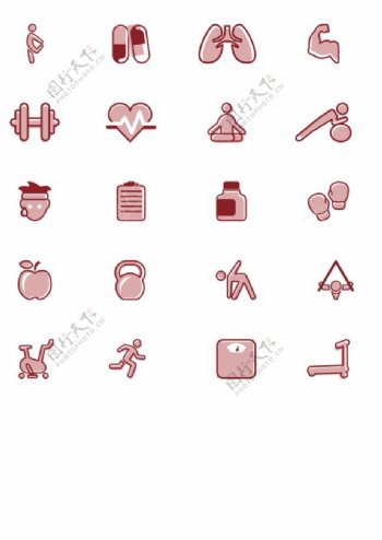健身图标icon