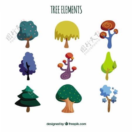 树的元素集合