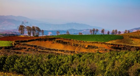 东川红土地风景