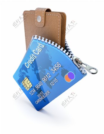 钱包信用卡图片