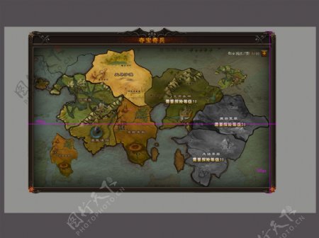 游戏地图地标界面UI