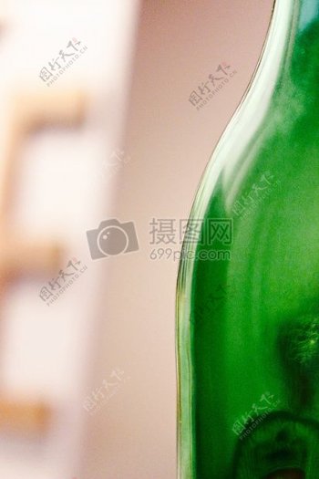 啤酒绿色瓶万客隆