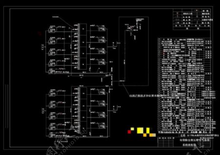 脉冲除尘器压缩空气系统流程CAD机械图纸