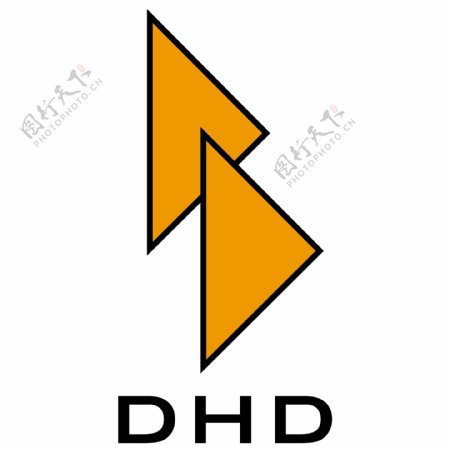 DHD帆船状彩色ogo设计