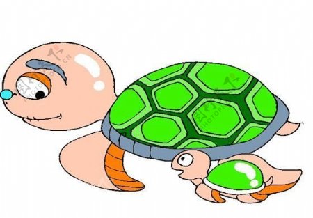 海龟海洋动物卡通日本矢量素材ai格式04