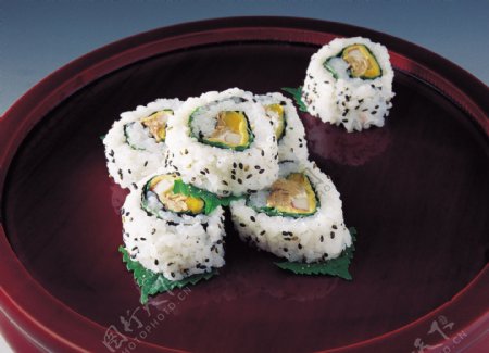 糯米紫菜寿司卷图片