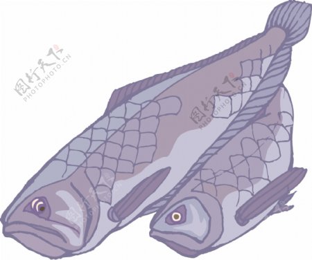 五彩小鱼水生动物矢量素材EPS格式0642