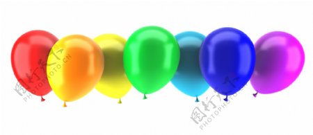 彩色气球背景图片