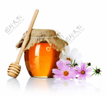 蜜罐里的蜂蜜图片