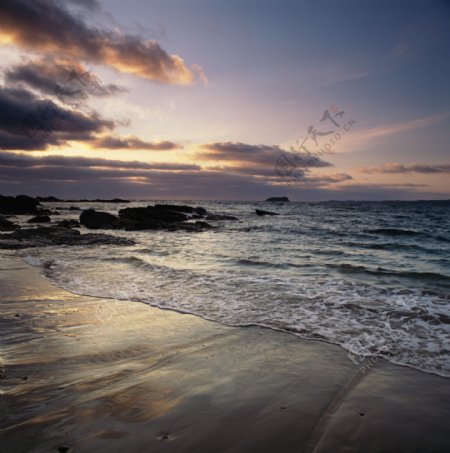 海边日落风景摄影